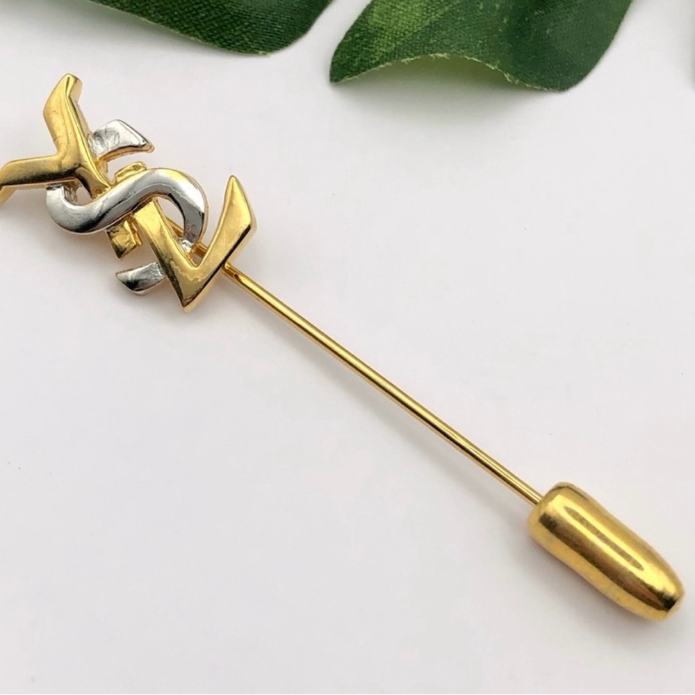 Hat lapel Gold and Silver stick pin